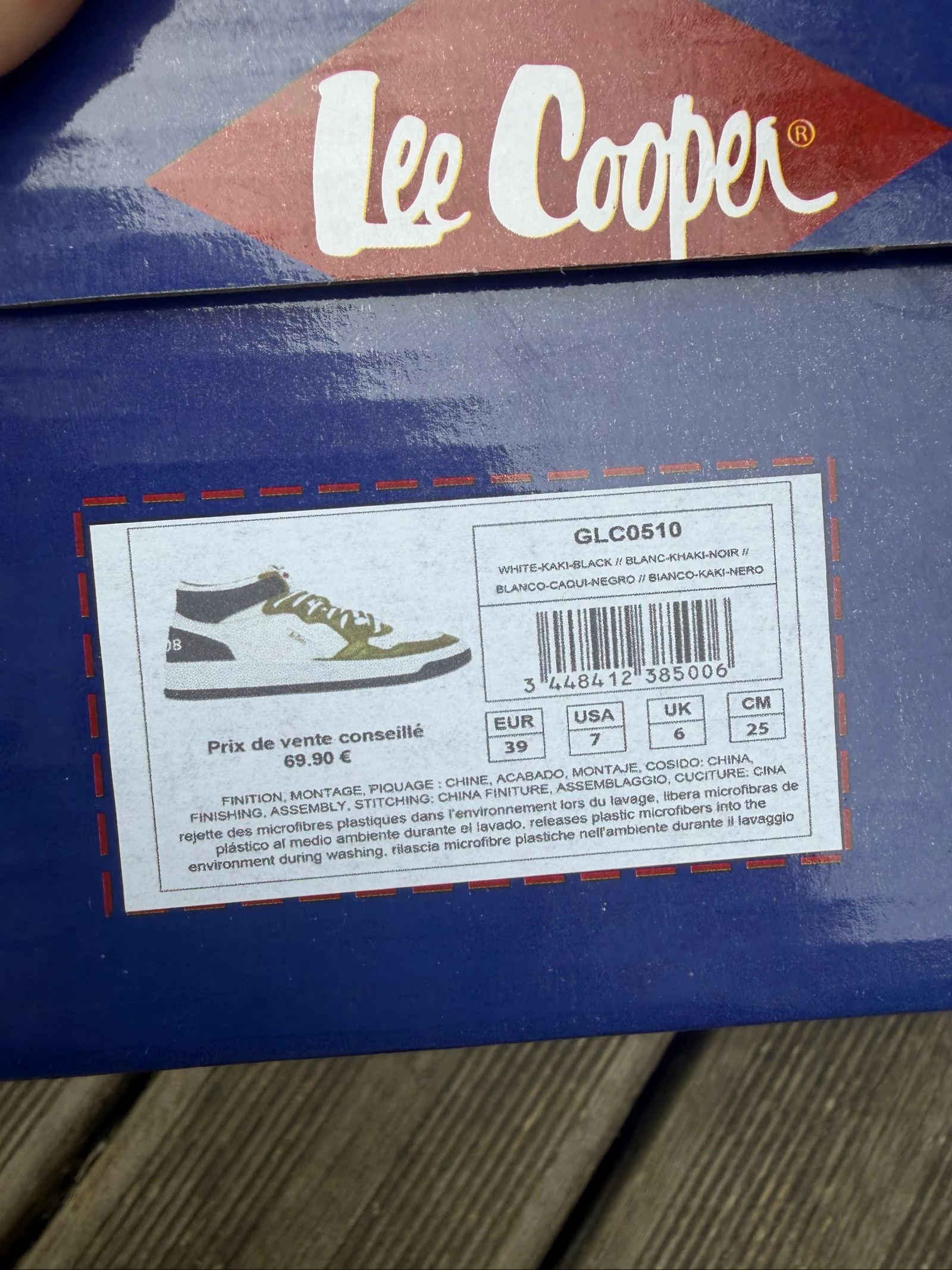Cesto Lee Cooper montante cáqui tamanho 39 – photo 3